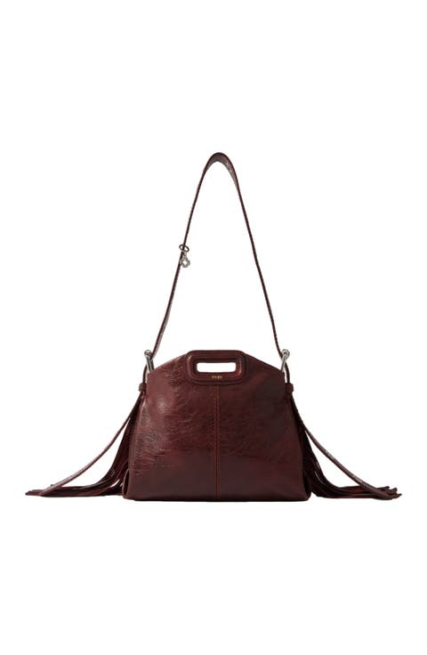 Miss M mini cracked leather bag