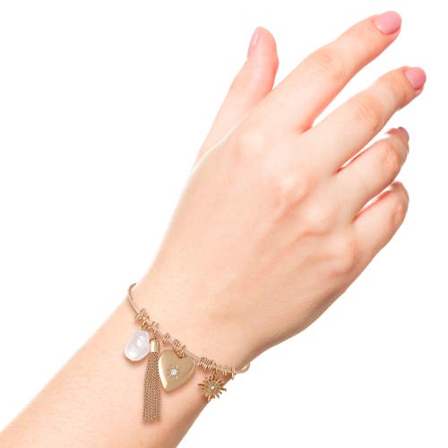 Bcbg Charm Bangle Bracelet In Gold