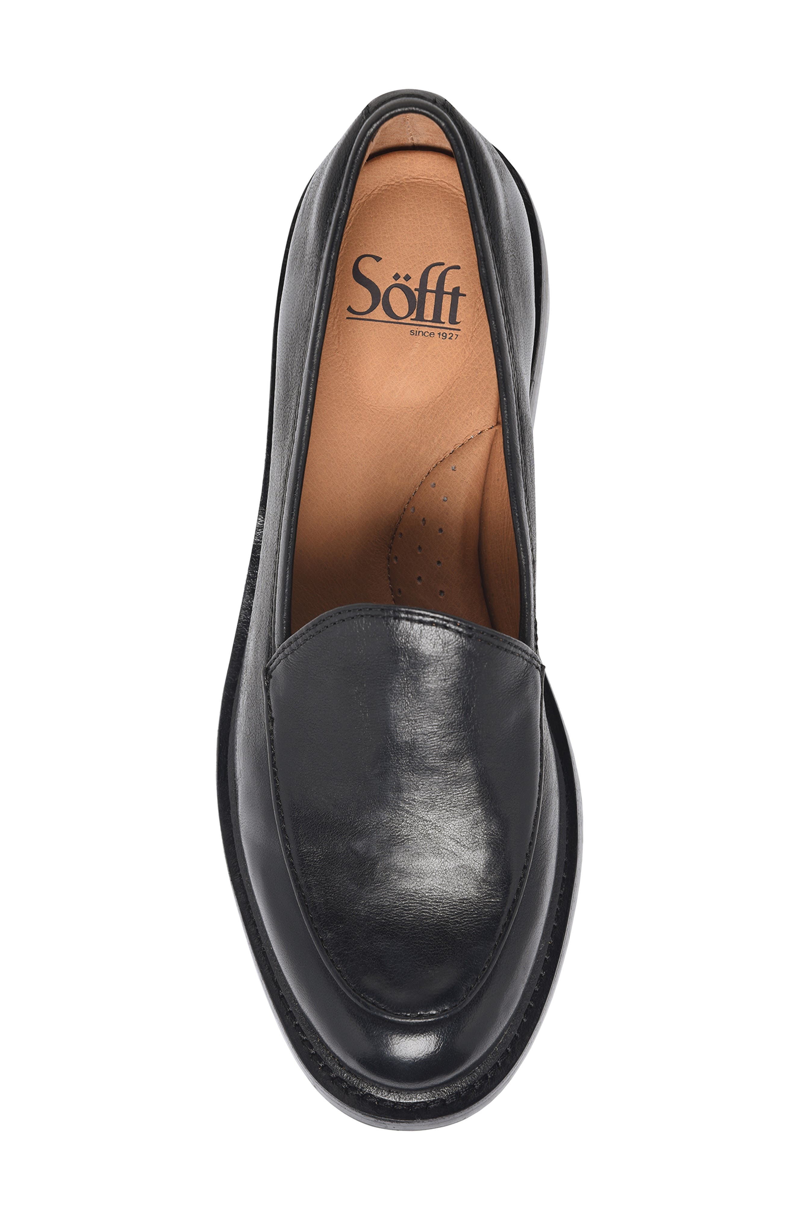 Söfft Napoli II Water Resistant Loafer, Alternate, color, Black
