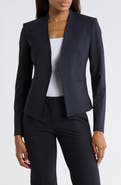 Theory Lanai Open Front Stretch Wool Blazer