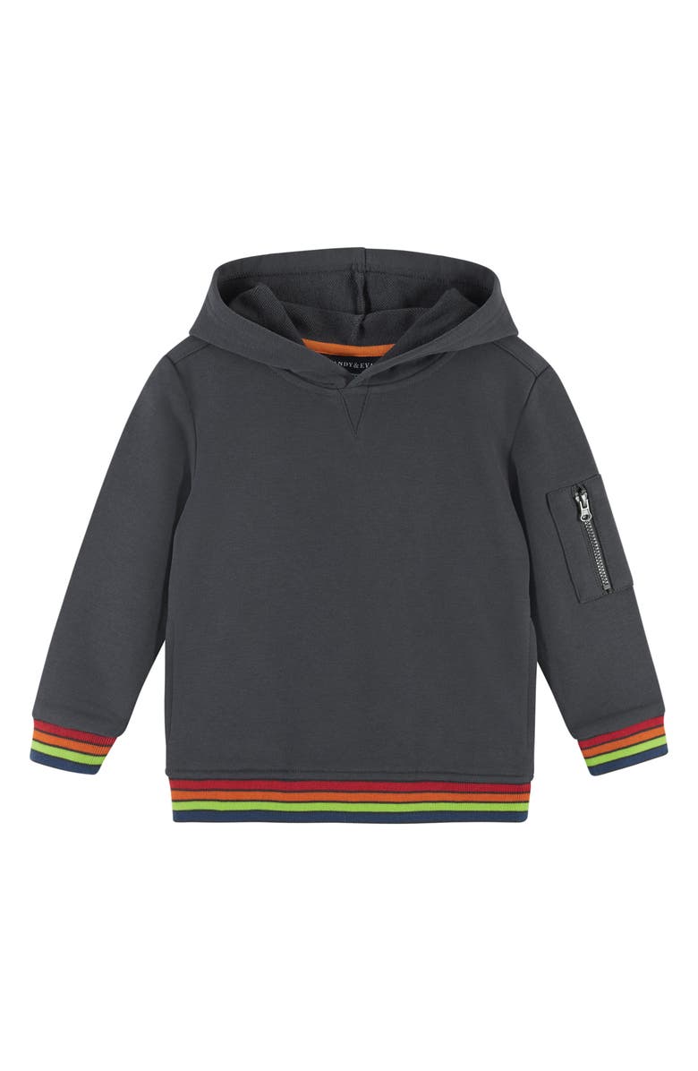 Andy & Evan French Terry Hoodie & Joggers Set, Alternate, color, 