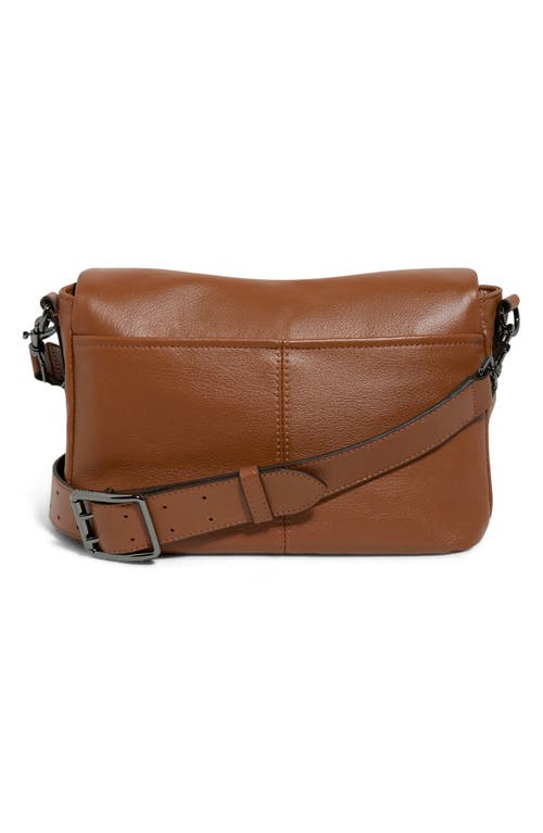 Aimee Bali Double Entry Crossbody Bag In Brown