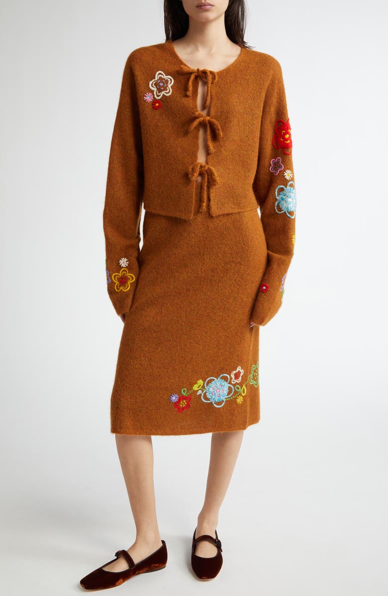 YanYan Fafa Alpaca & Wool Blend Cardigan, Alternate, color, 