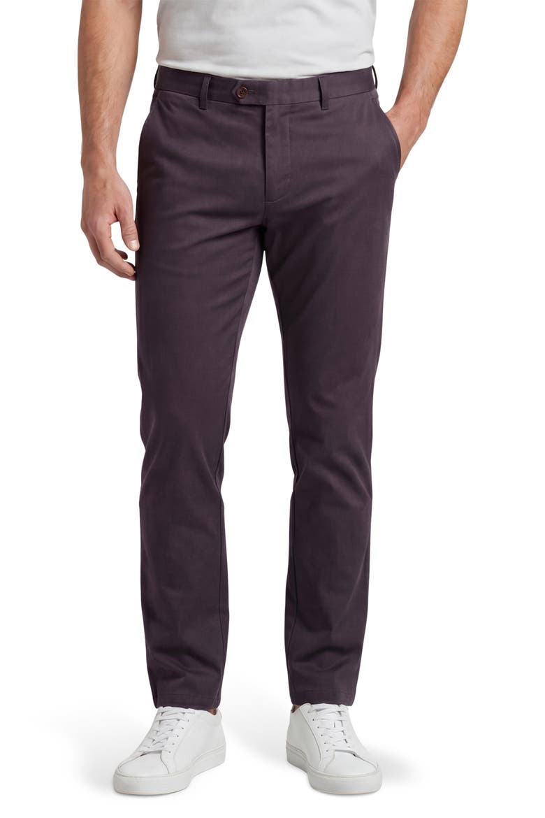 Straight Leg Pants, Main, color, DARK PURPLE