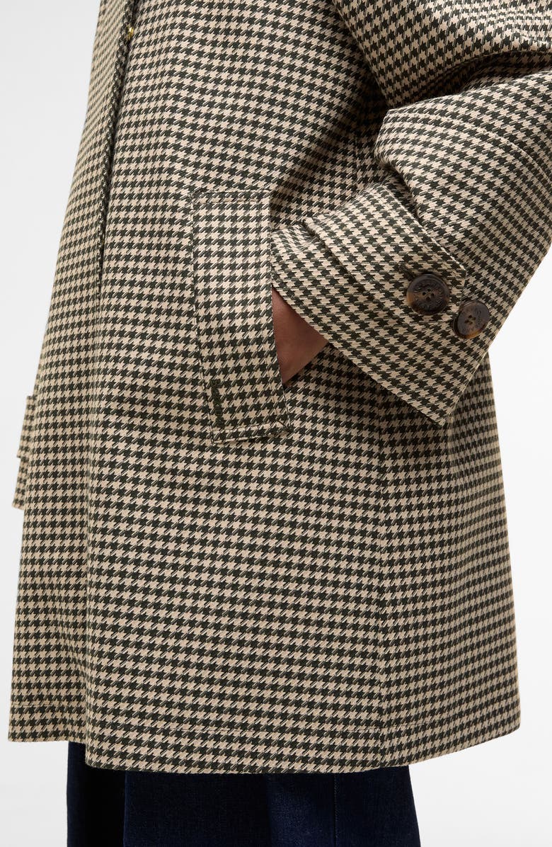 Barbour Kennedy Water Resistant Houndstooth Check Jacket, Alternate, color, Sage Houndstooth/ Mist