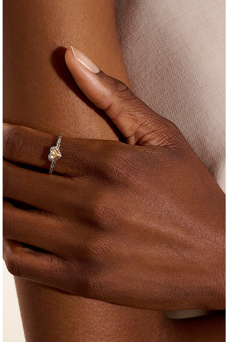 Essentials Heart Ring, Alternate, color, SILVER