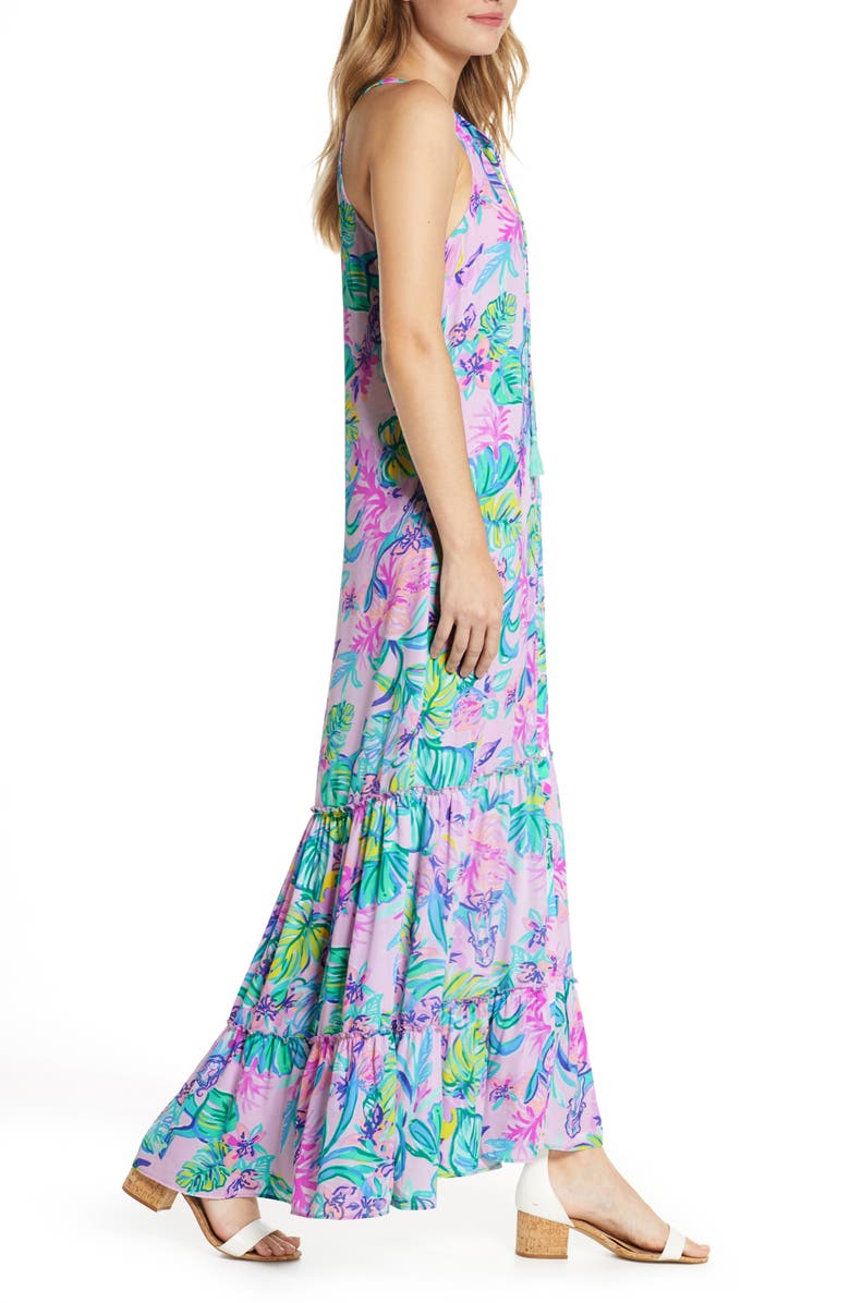 Lilly Pulitzer<sup>®</sup> Luliana Button Front Maxi Dress, Alternate, color,