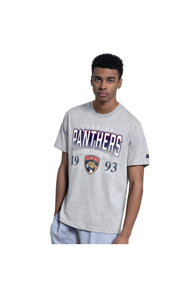 Men's Starter  Navy/Heather Gray Florida Panthers Two-Pack T-Shirt Set, Alternate, color, Navy