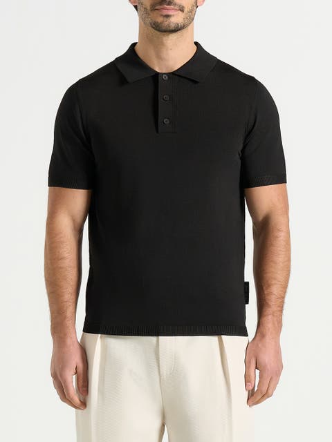 Bryn Luxe Knitted Polo Top