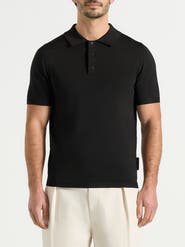 Manière De Voir Bryn Luxe Knitted Polo Top