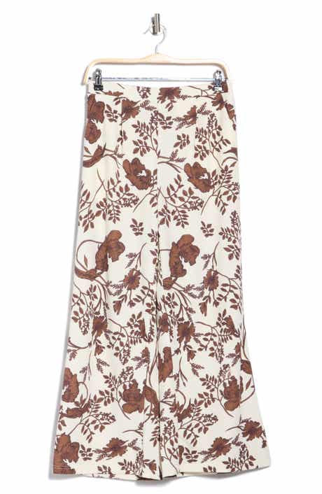 Floral Wide Leg Pants