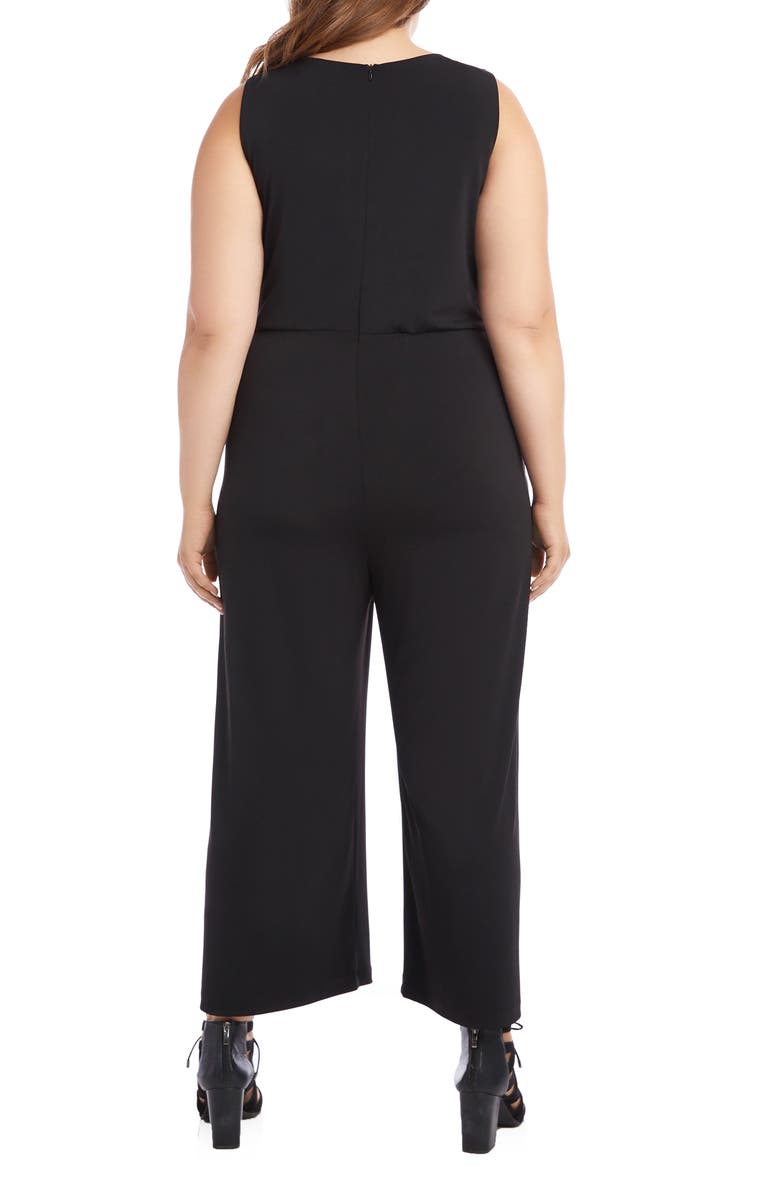 Karen Kane Wrap Front Sleeveless Jumpsuit, Alternate, color,