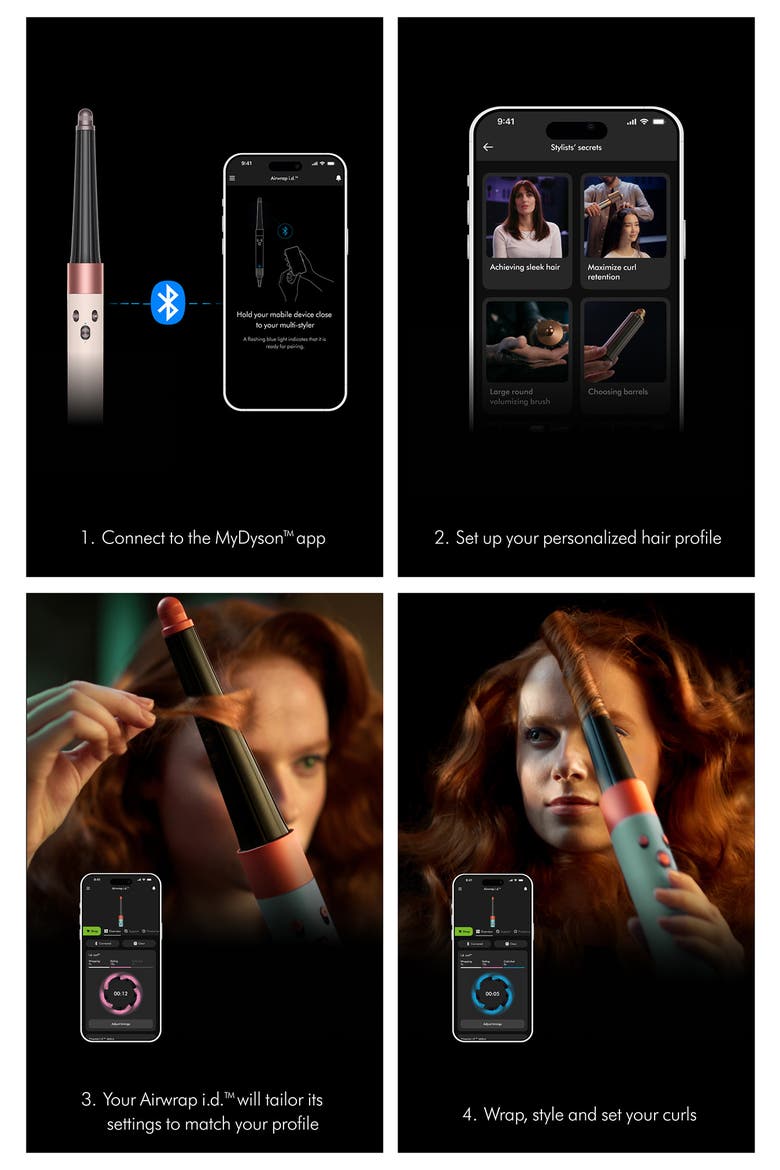 Airwrap i.d.™ Multi-styler and Dryer Curly+ Coily Hair, Alternate, color, CERAMIC PINK