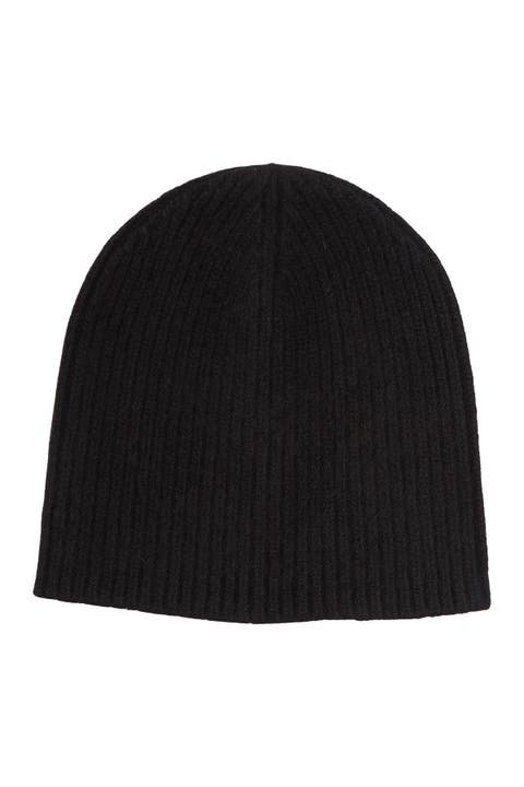 Cashmere Ribbed Beanie