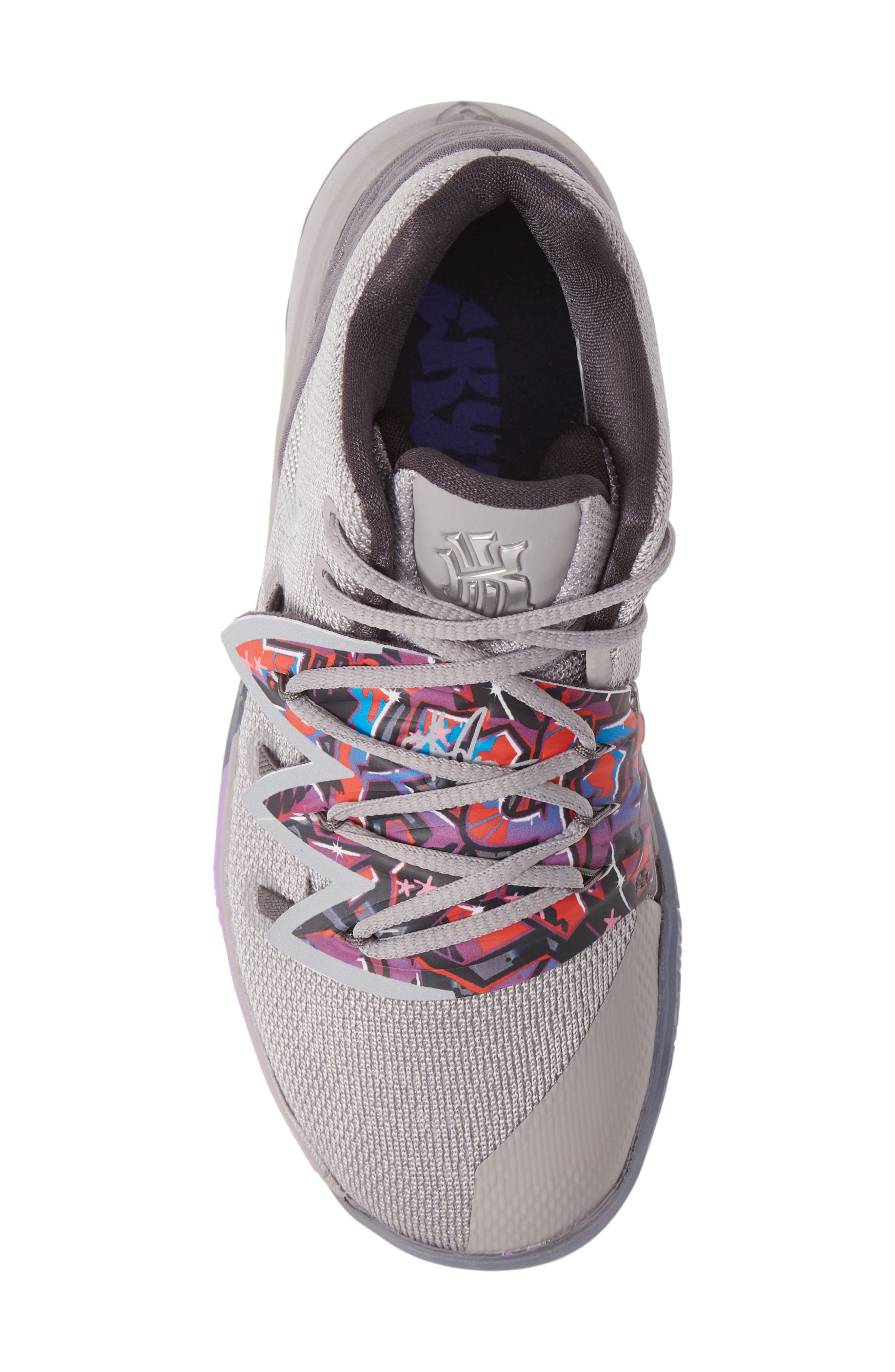 Kyrie 5 Basketball Shoe, Alternate, color, ATMOSPHERE GREY/ METALLI
