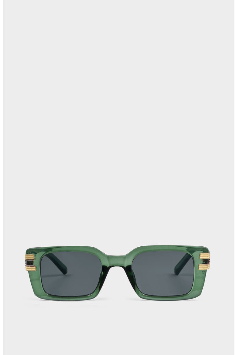 Malibu Sunglasses, Main, color, Transparent Green