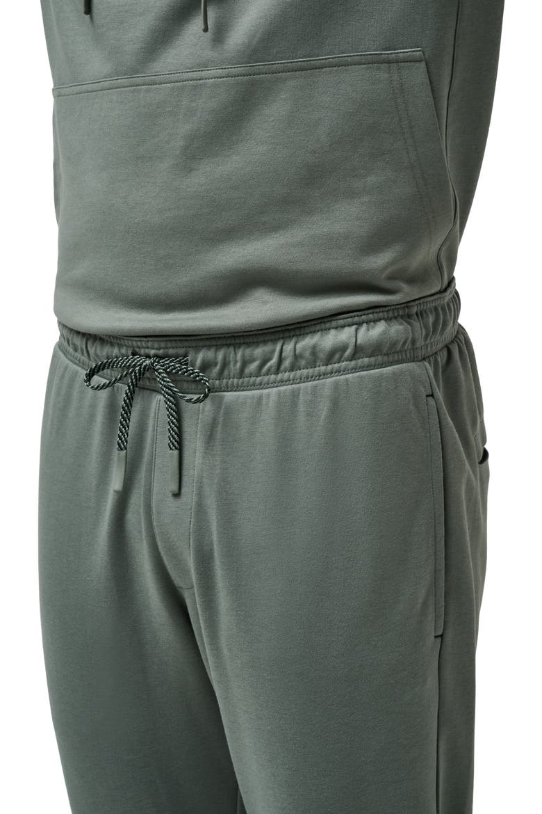 Sideslip Fleece Joggers, Alternate, color, DARK OLIVE