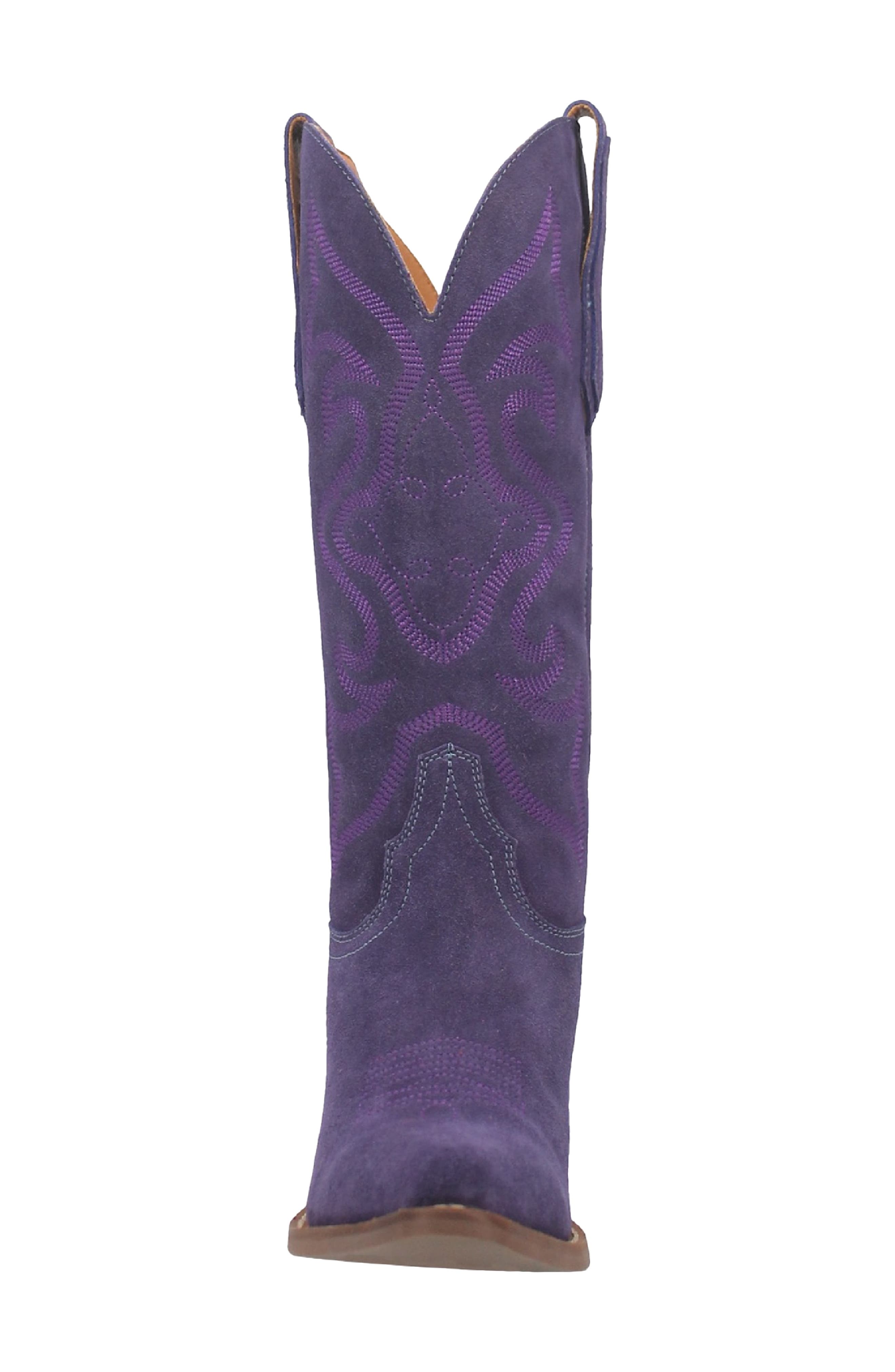 Out West Cowboy Boot, Alternate, color, PLUM