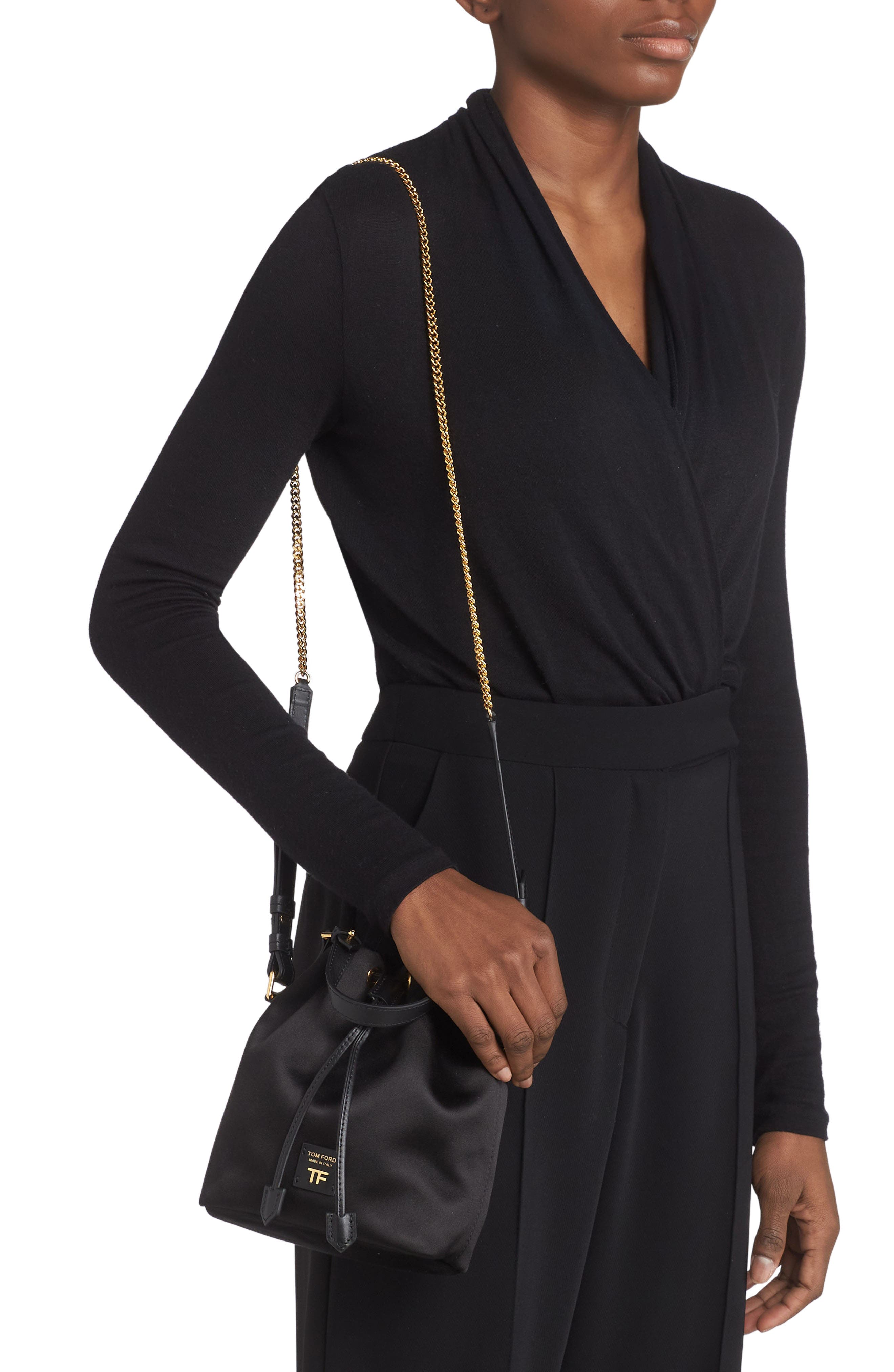 TOM FORD Small Disco Bucket Bag, Alternate, color, 