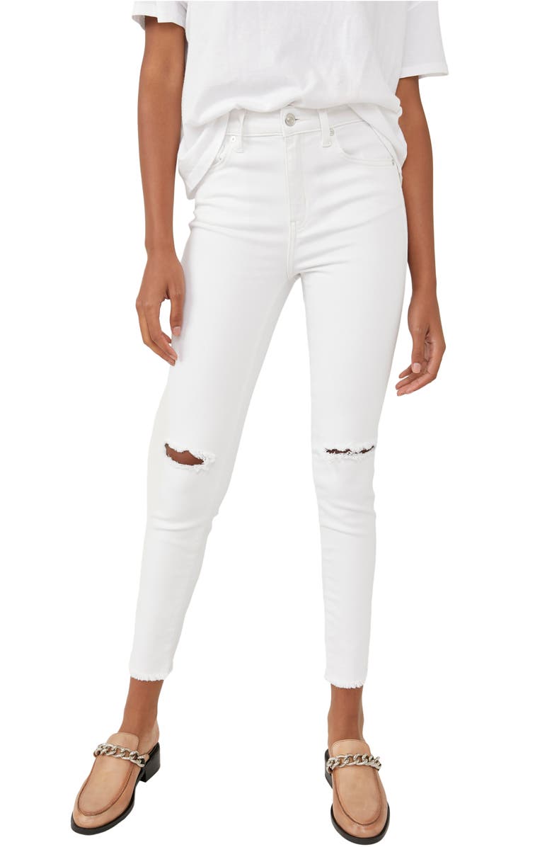 Free People High Waist Ankle Jeggings, Main, color, 