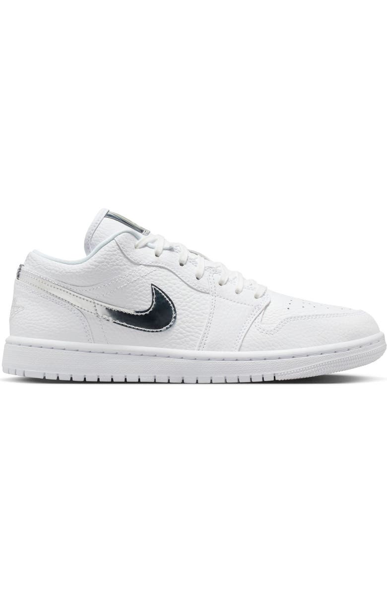 Jordan Air Jordan 1 Low SE Basketball Sneaker, Alternate, color, White/ White/ Metallic Silver