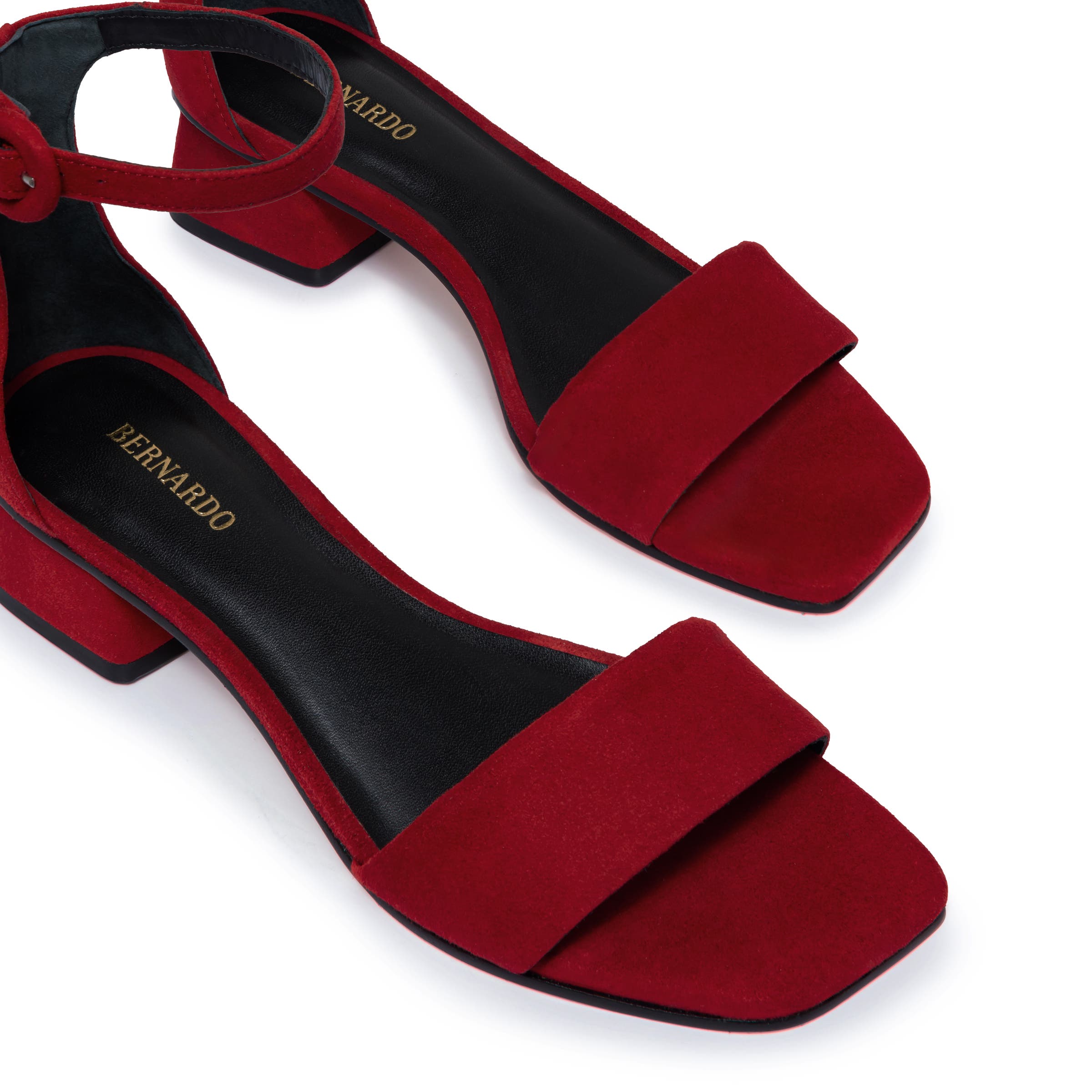 Jalena Ankle Strap Sandal, Alternate, color, DARK RED