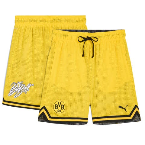 Men's Puma Yellow Borussia Dortmund 2025 FIFA Club World Cup Hoops Reversible Shorts