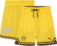 PUMA Men's Puma Yellow Borussia Dortmund 2025 FIFA Club World Cup Hoops Reversible Shorts