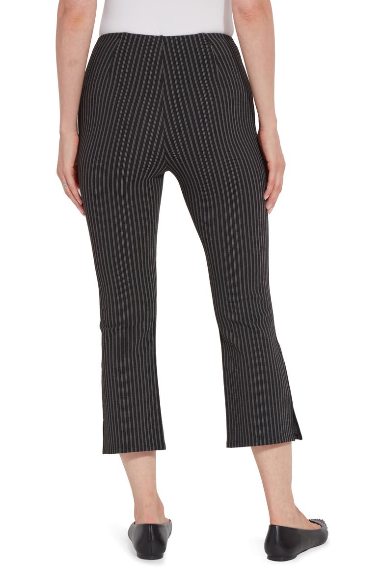 Lysse ́ Kick Flare Grid Print Crop Leggings, Alternate, color, Suit Me Pinstripe