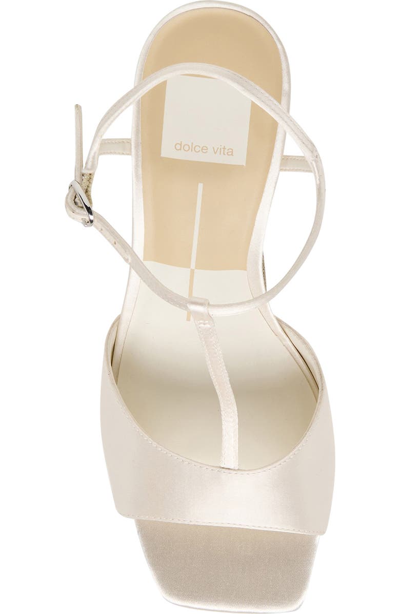 Dolce Vita Hilery Ankle Strap Sandal, Alternate, color, Off White Satin