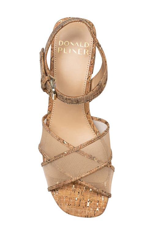 Shop Donald Pliner Joel Ankle Strap Sandal In Natural/place