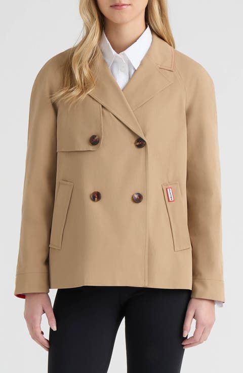 Tina Double Breasted Short Trench Coat