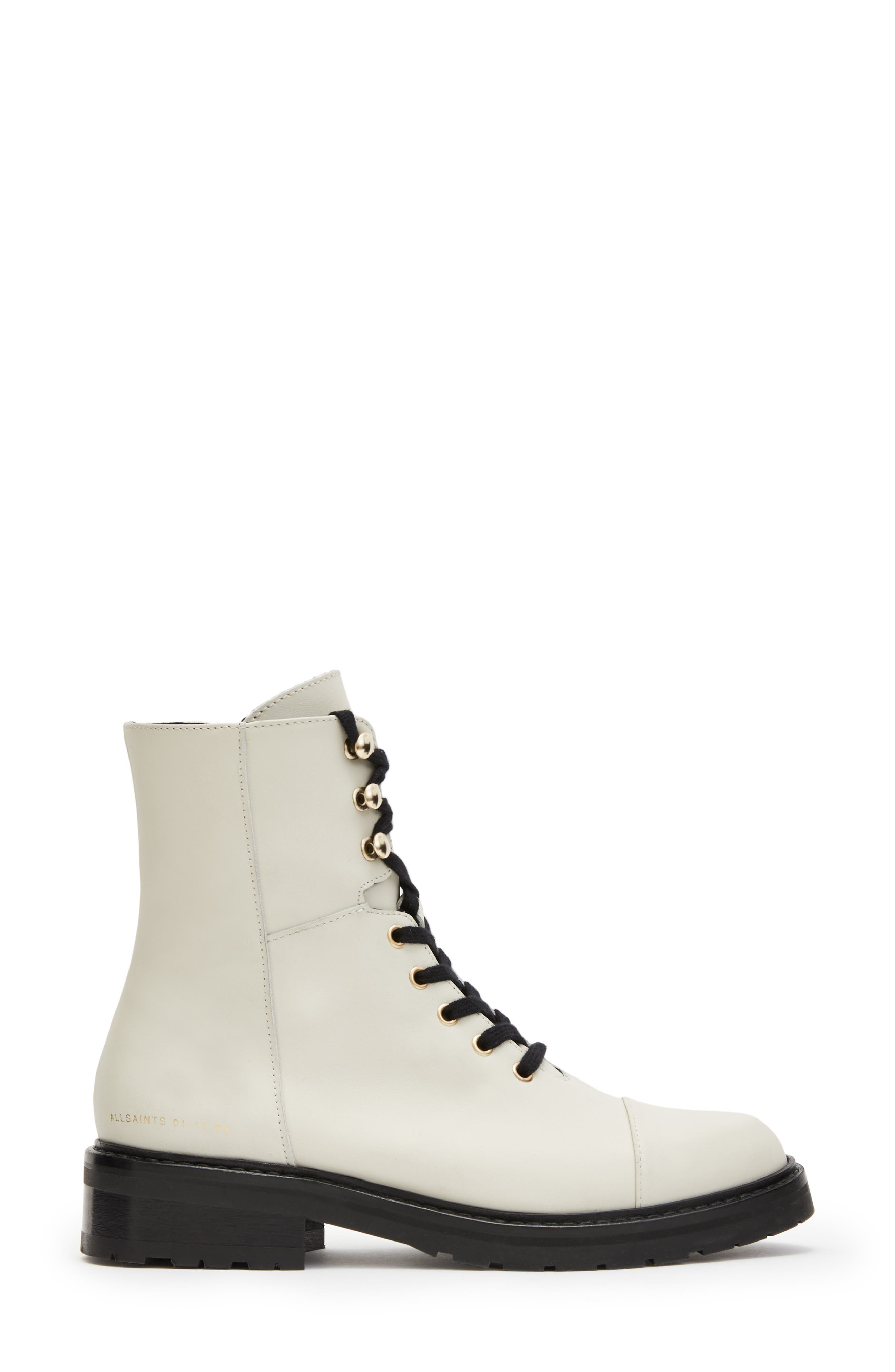 AllSaints Dusty Cap Toe Lug Sole Combat Boot, Alternate, color, 