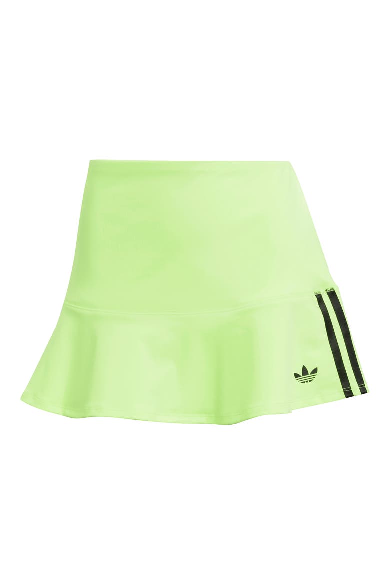 Adicolor Interlock 3-Stripe Miniskirt, Alternate, color, SIGNAL GREEN