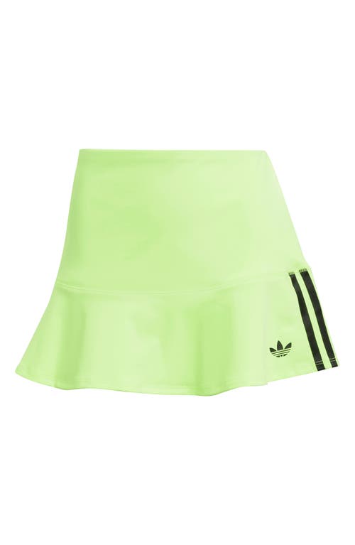 Adidas Originals Adidas Adicolor Interlock 3-stripe Miniskirt In Green