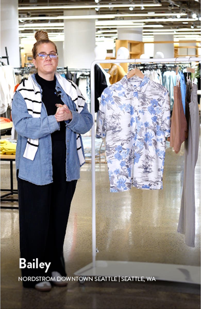 Waikiki Waves Floral IslandZone<sup>®</sup> Piqué Polo, sales video thumbnail