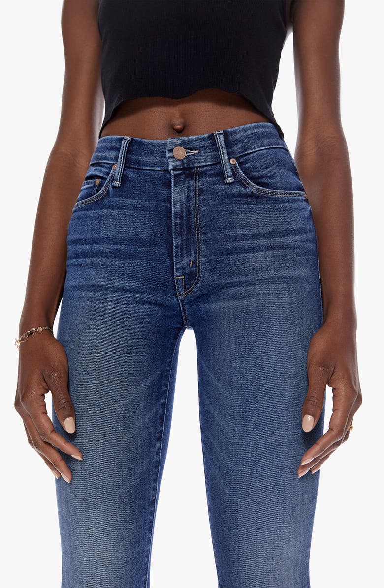 MOTHER The Looker Fray Hem Ankle Skinny Jeans, Alternate, color, 