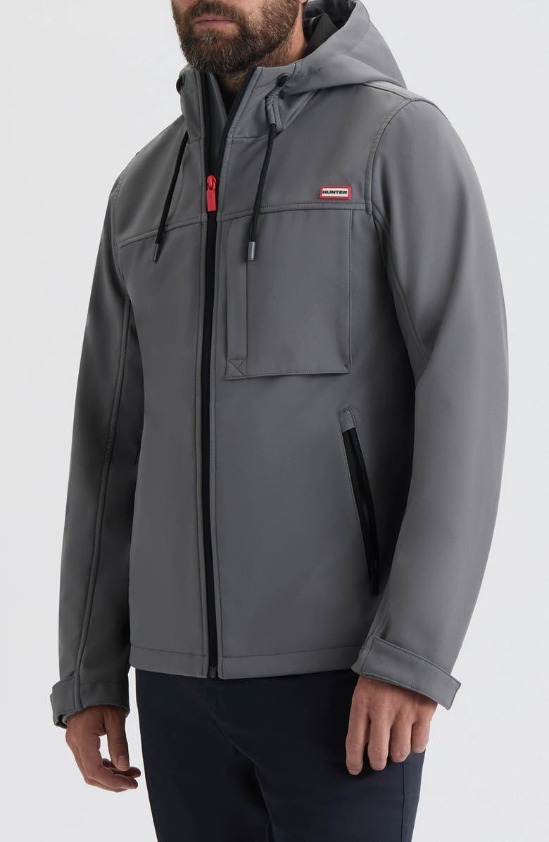 Hunter Kolmen Water Repellent Softshell Utility Jacket, Alternate, color, Castle Rock