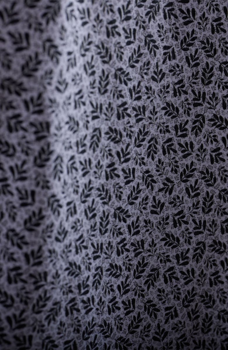 Bugatchi Miles OoohCotton<sup>®</sup> Short Sleeve Button-Up Shirt, Alternate, color, Black