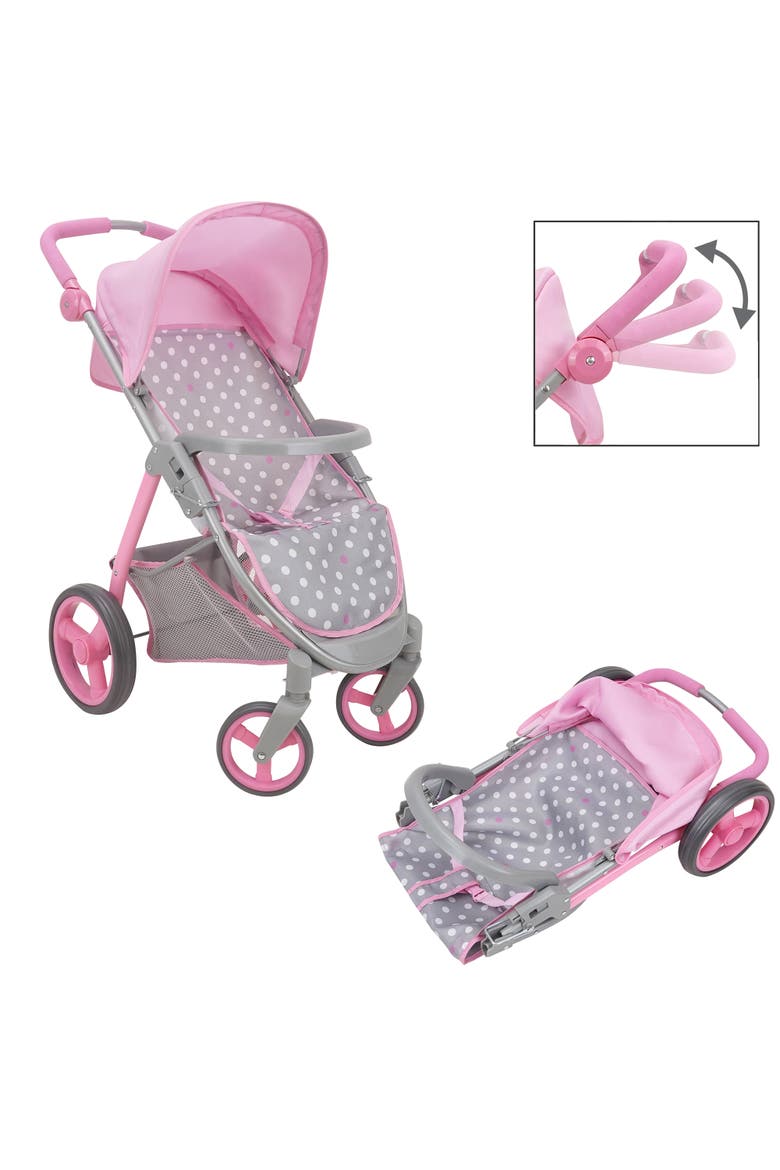 Cotton Candy Pink Doll Travel System, Alternate, color, Multicolored