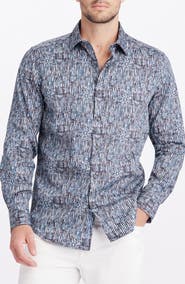 Robert Graham Egton Print Long Sleeve Button Up Shirt