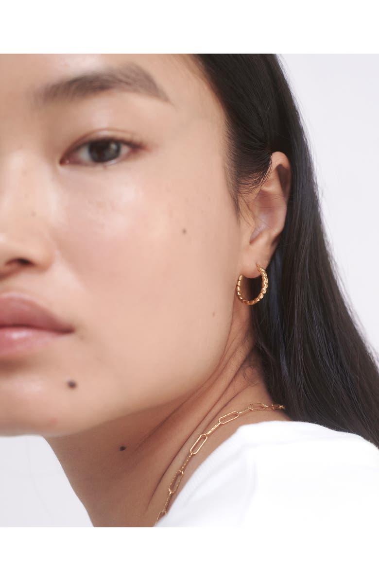 Monica Vinader Nura Small Teardrop Huggie Hoop Earrings, Alternate, color, 