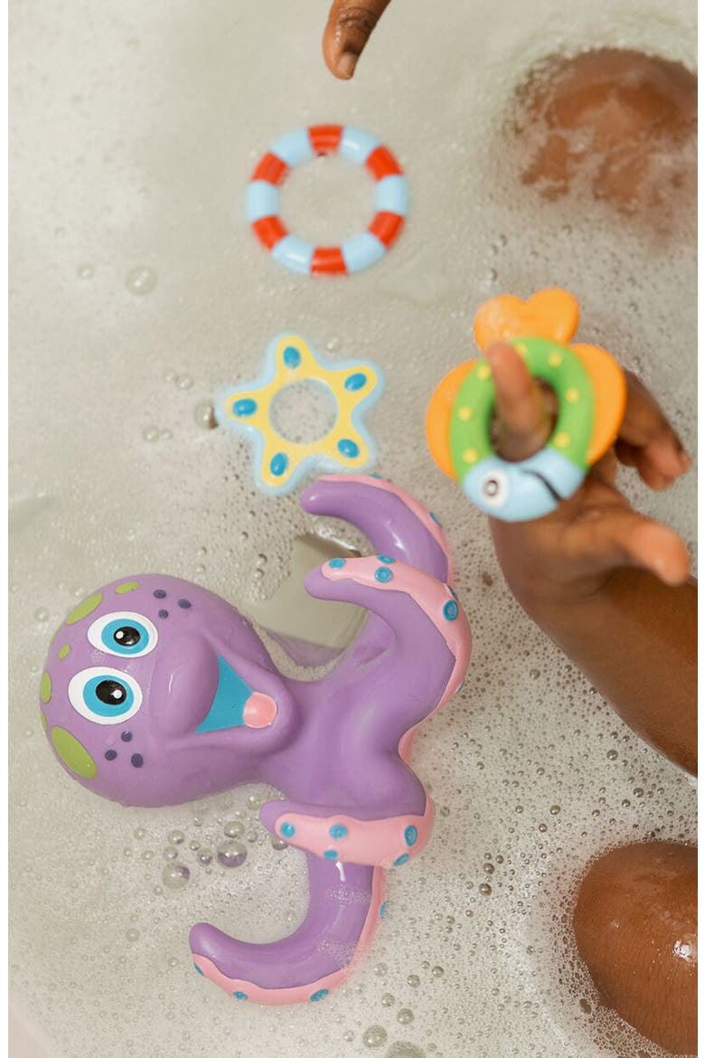 Kids' Octopus Floating Bath Toy Set, Alternate, color, NONE