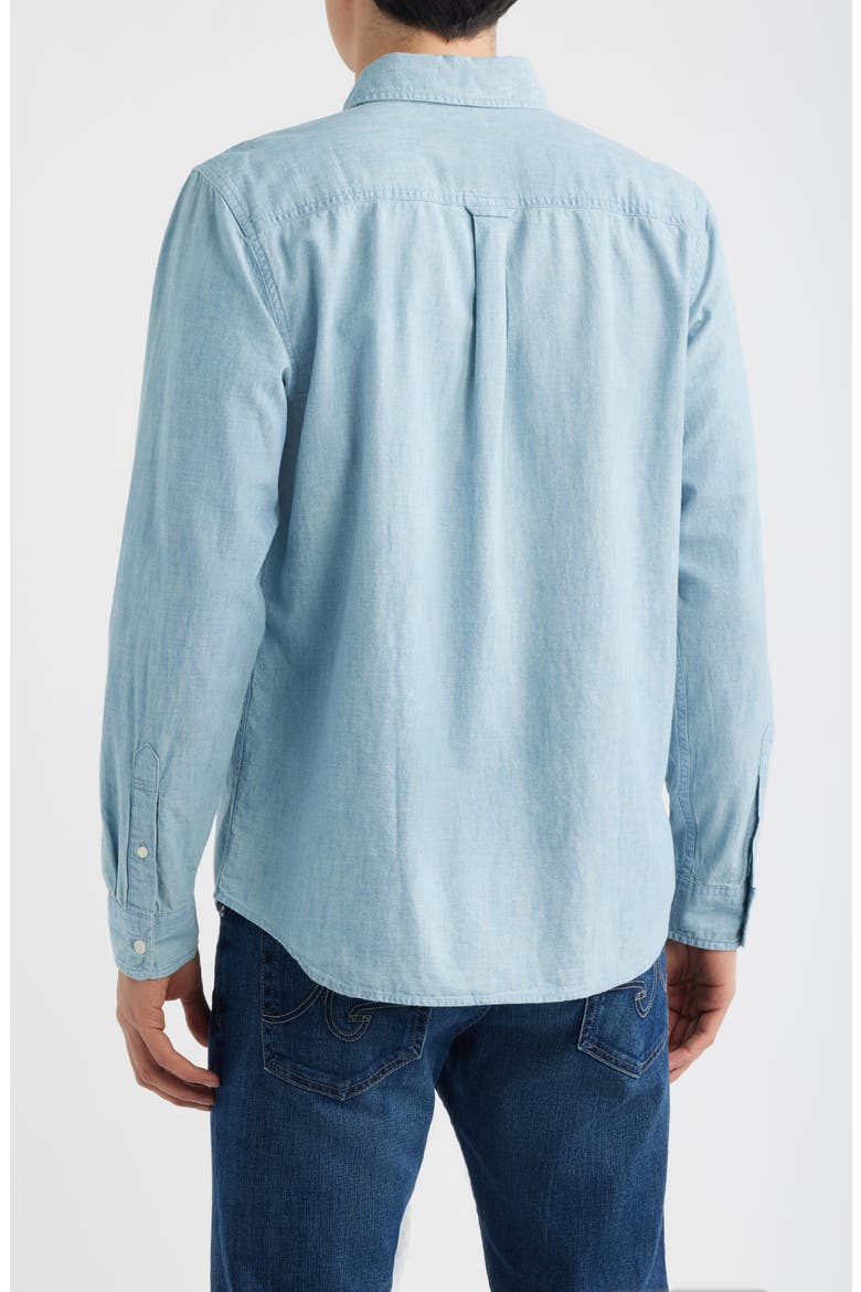Dean Chambray Button-Down Oxford Shirt, Alternate, color, DESERT BREEZE