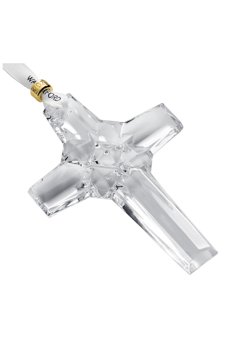 2025 Annual Cross Crystal Ornament, Alternate, color, NO COLOR