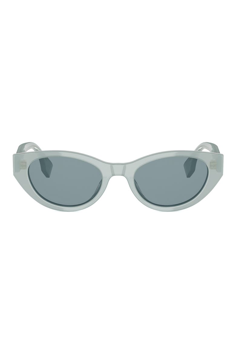 Fendi Lettering 51mm Oval Sunglasses (Women) | Nordstrom display picture 2