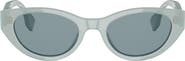Fendi Lettering 51mm Oval Sunglasses