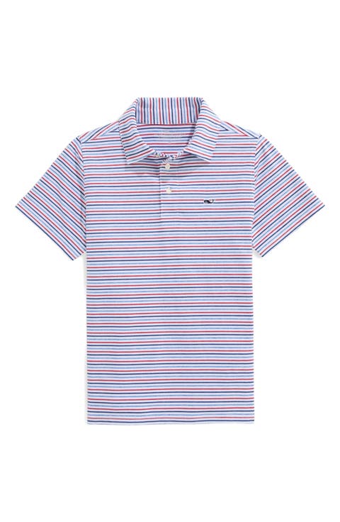 J.Crew: Kids' Short-sleeve Polo Shirt In Stripe For Boys