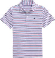 vineyard vines Kids' Stripe Sankaty Performance Polo