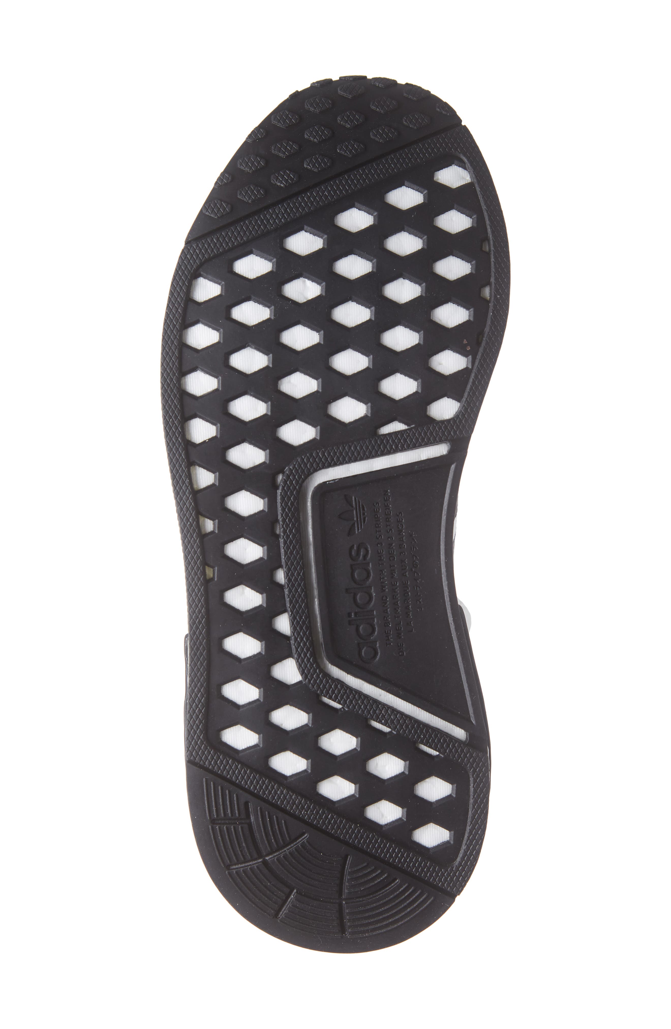 NMD R1 Sneaker, Alternate, color, WHITE/ CORE BLACK